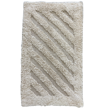 Covoras Baie Softa Stripe, Marime 45 X 75 cm, Ivory, Bumbac [1]