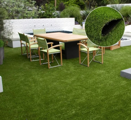 Gazon Artificial Premium, Lungime Fir 37 mm, Verde, Imitatie Perfecta Gazon Natural, Antialergic, Polipropilena, Curte, Terasa, Balcon, Piscina, Loc de Joaca, Gradinita [1]