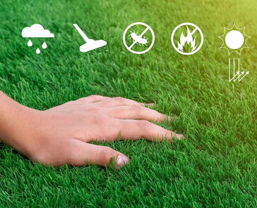 Gazon artificial Crown 38mm 3 nuante verde fire drepte carliontate rezistent UV [8]