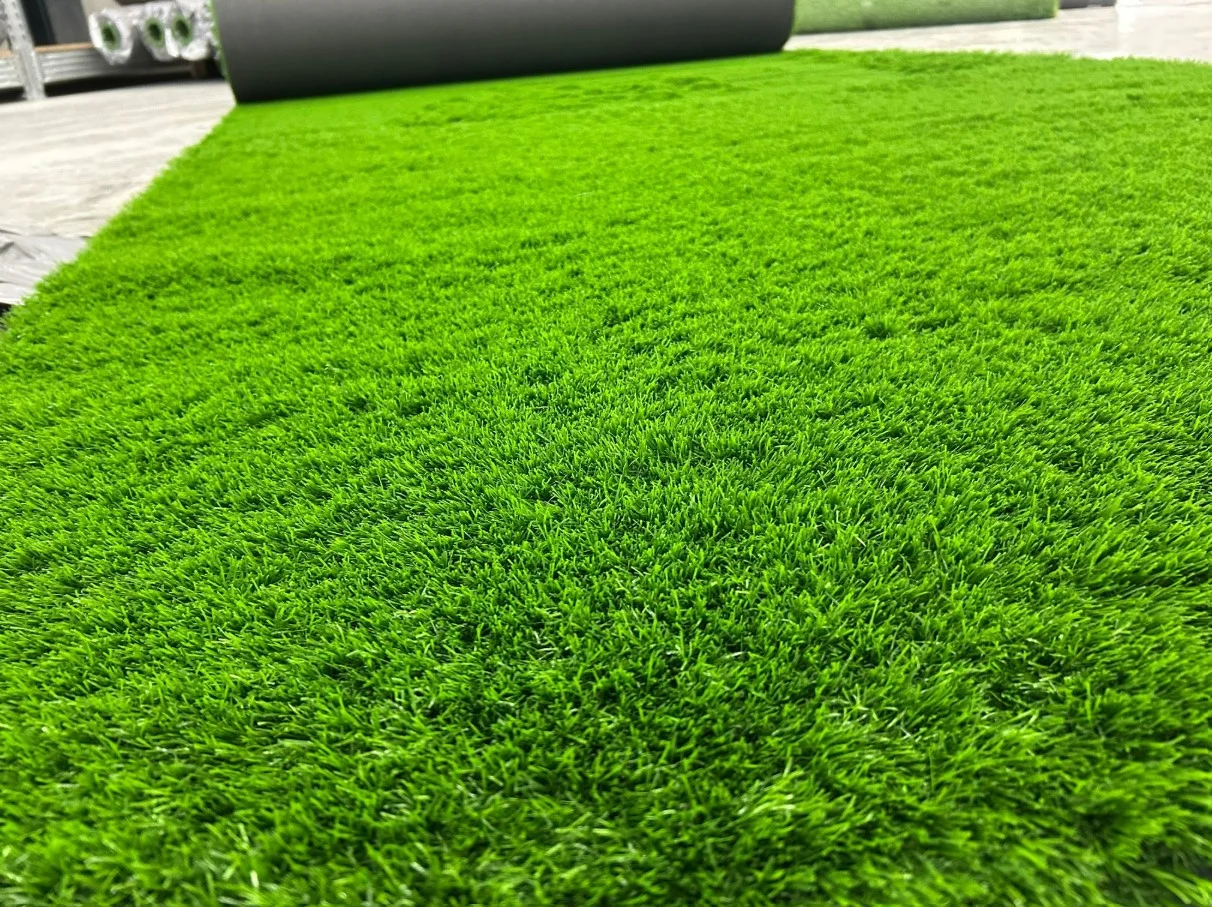 Gazon artificial Harper 4020 40mm fir dublu 3 nuante verde fire carliontate rezistent UV [5]