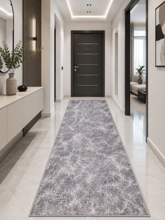 Hol - Traversa Cappuccino 16007-19 gri design texturat uniform polipropilena Frieze