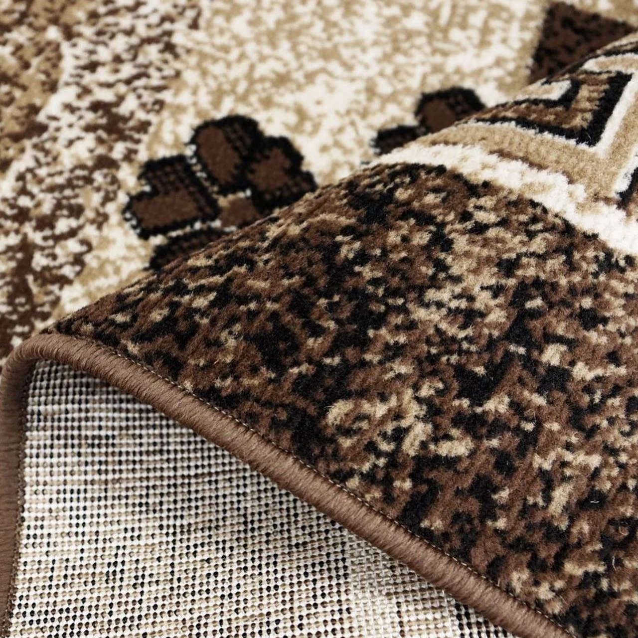 Traversa Model Luna 1815-12, Maro, Inaltime Fir 6 mm, Antialergic, Polipropilena, Living, Dormitor, Sufragerie, Birou [1]