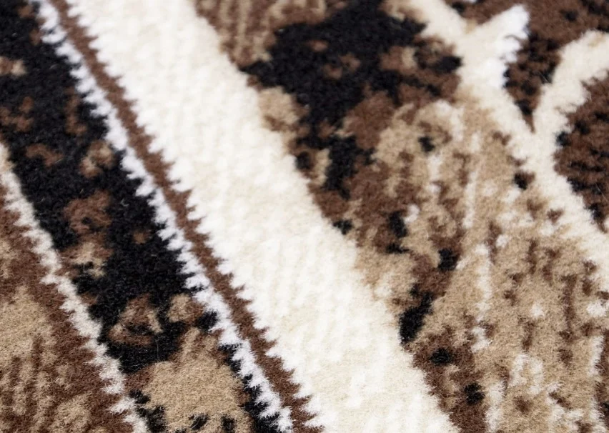 Traversa Model Luna 1835-12, Crem Maro, Inaltime Fir 6 mm, Antialergic, Polipropilena, Living, Dormitor, Sufragerie, Birou [1]