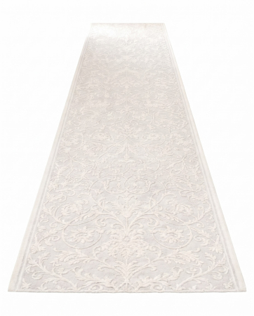 Traversa Model ITEA 42001-101, Ivory, Alb, Inaltime Fir 10 mm, Abstract Modern, Polipropilena Frieze [1]