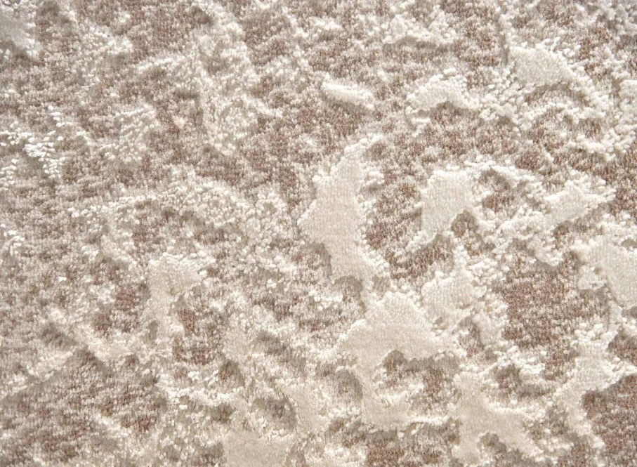Traversa Model ITEA 42003-102, Ivory, Crem si Maro, Inaltime Fir 10 mm, Abstract Modern, Polipropilena Frieze [2]