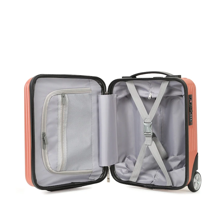 Bagaj de cabină CabinFly Cruisair 40x30x20 cm – 24L ABS Roz/Auriu [6]