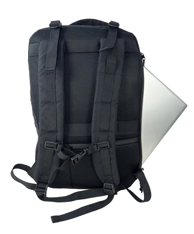 Rucsac Cabinfly Skyrocket 55x40x20 cm – Bagaj de Mână Ideal pentru Ryanair & Wizzair, 44L, Negru [2]