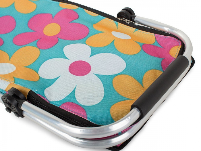 Cos de picnic termic, Tecos, pliabil, pentru cumparaturi sau depozitare la rece, dimensiuni 44x23x22cm, multicolor, ideal pentru iesiri in natura sau pastrarea alimentelor la temperatura optima [7]