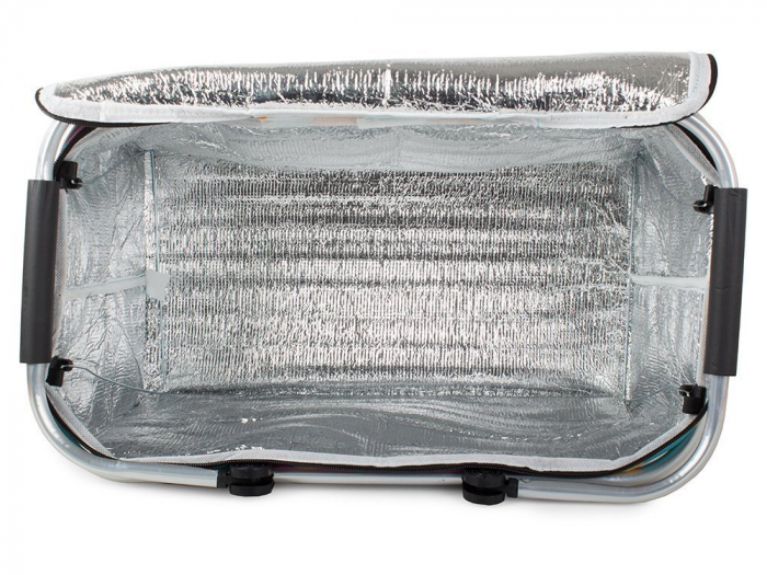 Cos de picnic termic, Tecos, pliabil, pentru cumparaturi sau depozitare la rece, dimensiuni 44x23x22cm, multicolor, ideal pentru iesiri in natura sau pastrarea alimentelor la temperatura optima [6]