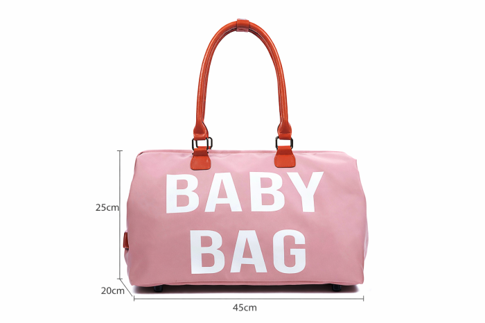 Geantă Baby Bag Cracos roz – geantă maternitate și bebeluși, spațioasă și impermeabilă [2]