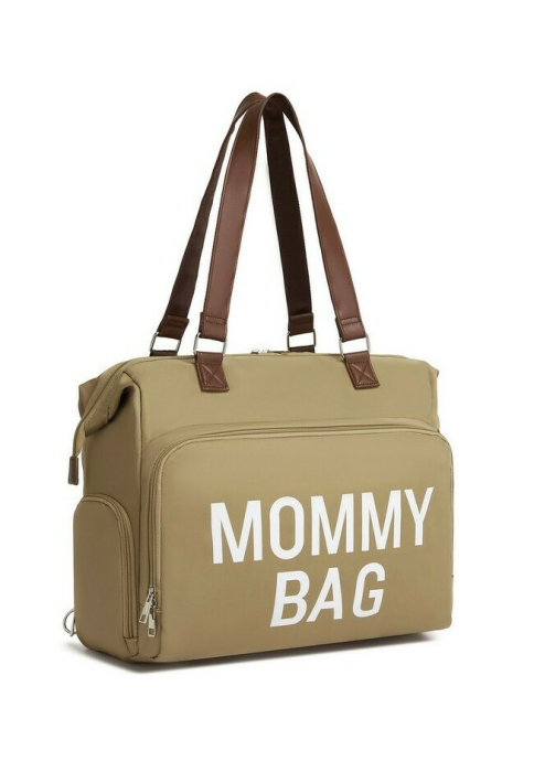 Geantă de voiaj tip rucsac Mommy Bag Cracos – Model Multifuncțional, 40x38x18 cm, Maro [2]