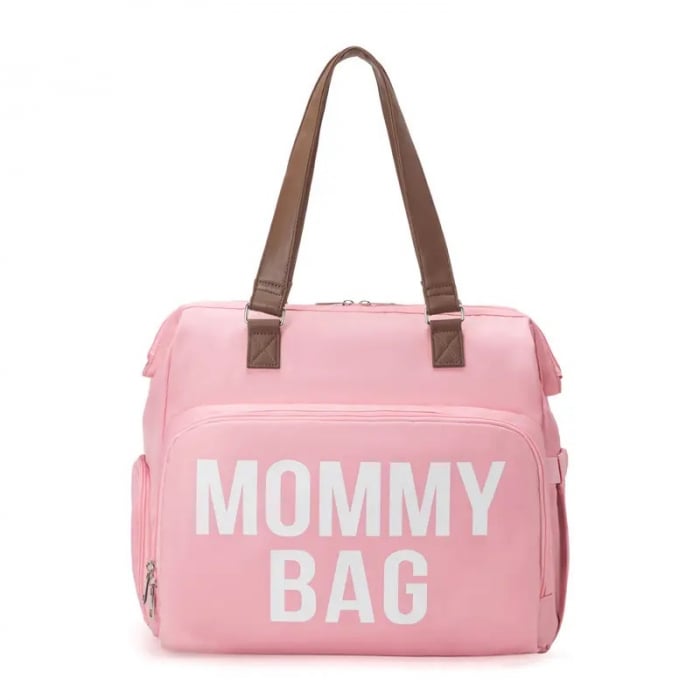 Geanta de voiaj tip rucsac Mommy Bag, Cracos®, model special conceput si adaptat pentru mamici si bebelusi, material rezistent la apa, buzunare termice si cu protectie, multifunctionala, 40x38x18 cm, [2]