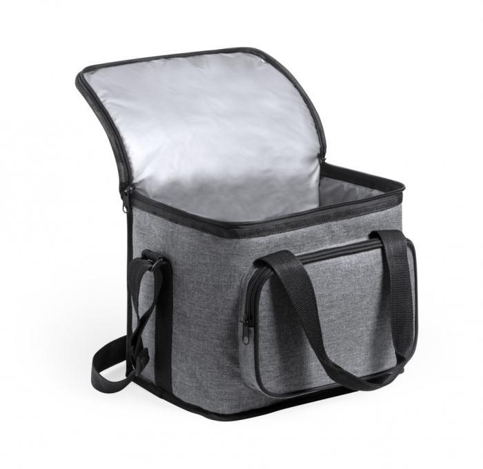 Geanta termoizolanta pentru picnic sau camping, Tecos, 15L, dimensiuni 30 x 22 x 21 cm, gri [7]