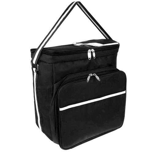 Geanta termoizolanta  pentru picnic sau camping, Tecos®, 18L, impermeabil, negru, dimensiuni 35x23x35 centimetri [1]