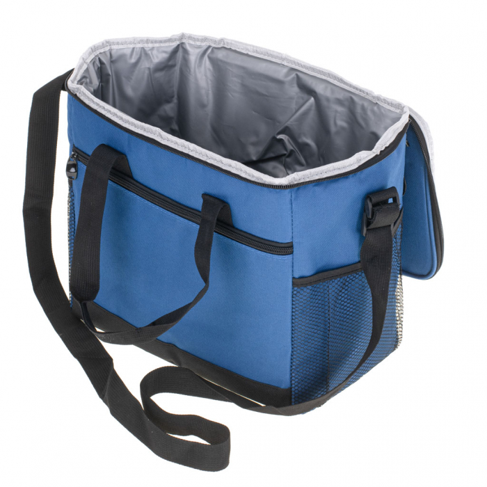 Geanta termoizolanta pentru picnic sau plaja, capacitate 16l, culoare Albastra [7]