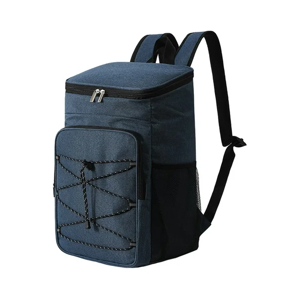 Geanta termoizolanta tip rucsac pentru picnic sau camping, Tecos, 18L, impermeabil, albastru inchis, dimensiuni 42 x 29 x 19 centimetri [4]