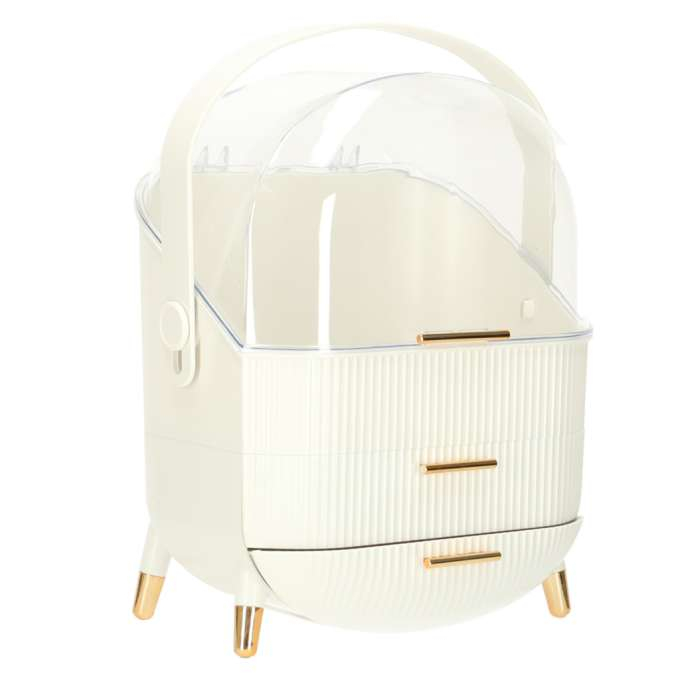 organizator-portabil-cosmetice-bijuterii-Tecos-2-sertare-vitrina-alb [4]