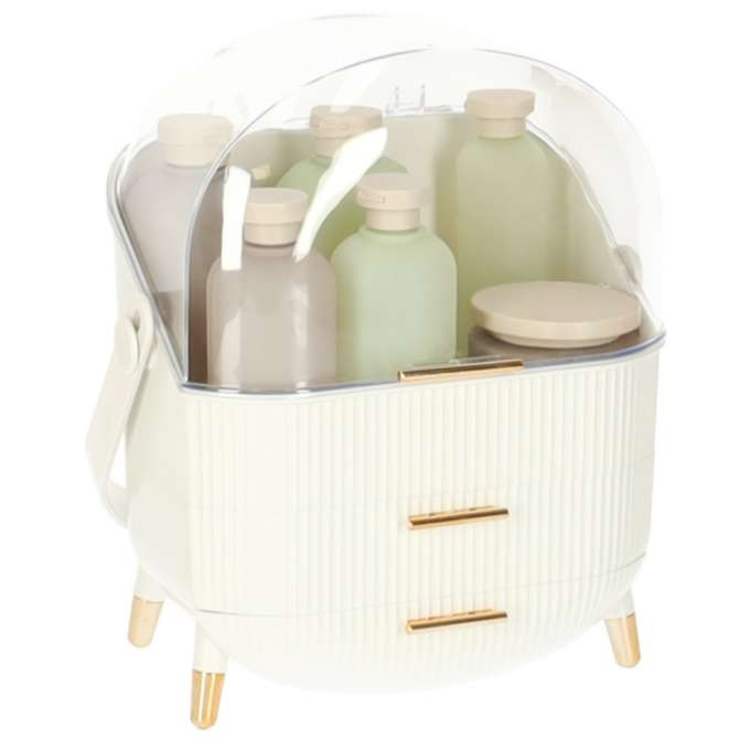 organizator-portabil-cosmetice-bijuterii-Tecos-2-sertare-vitrina-alb [2]