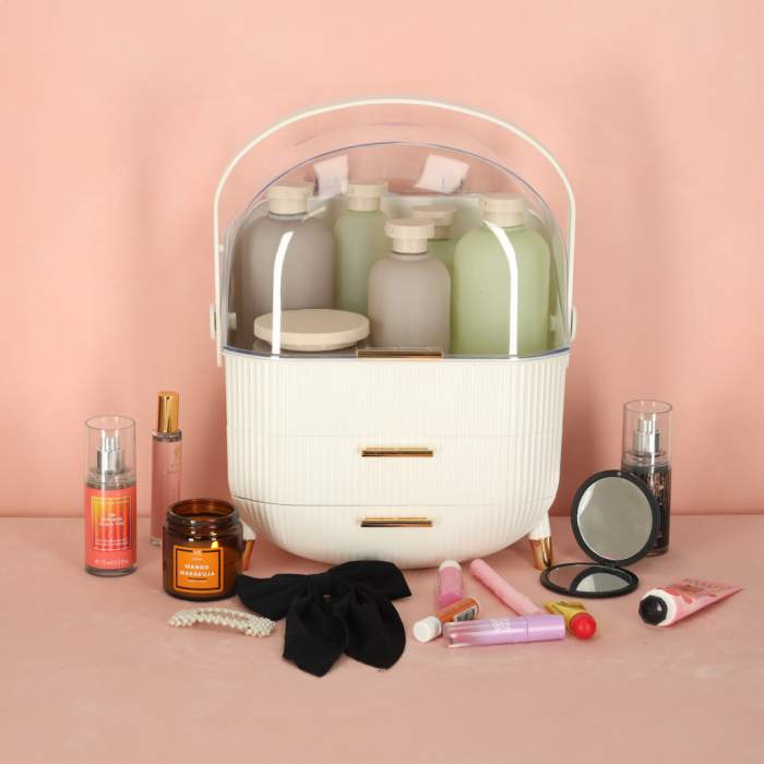 organizator-portabil-cosmetice-bijuterii-Tecos-2-sertare-vitrina-alb [11]