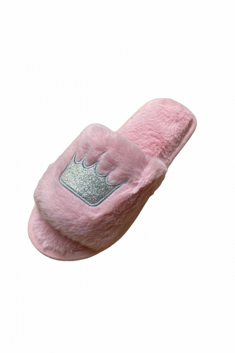 Papuci casa dama, roz, marime 40-41, 27 centimetri [3]