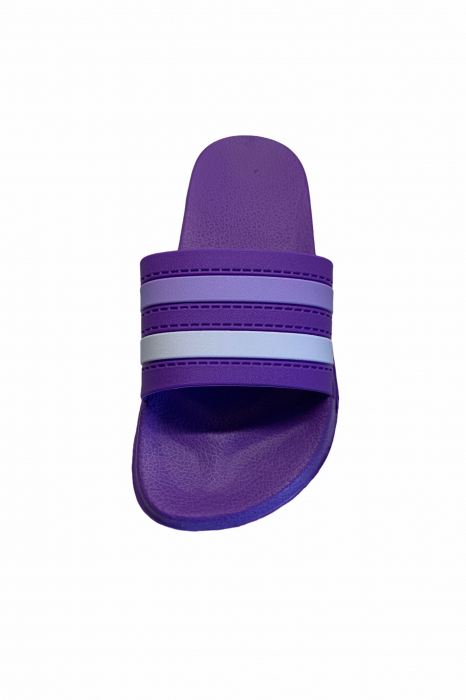 Papuci dama , mov, marime 41, bareta multicolora [4]