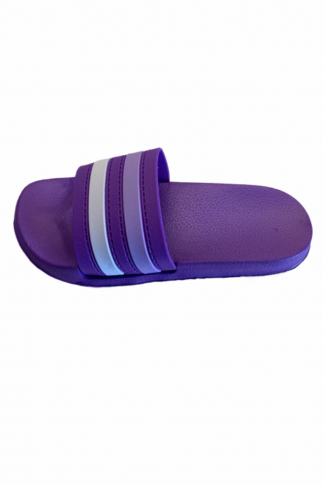 Papuci dama , mov, marime 41, bareta multicolora [2]