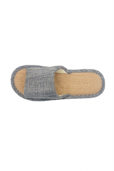 Papuci de casa decupati pentru barbati, TECOS, albastri, marime 40-41, 27 centimetri, talpa moale [3]