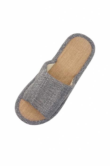 Papuci de casa decupati pentru barbati, TECOS, albastri, marime 40-41, 27 centimetri, talpa moale [6]