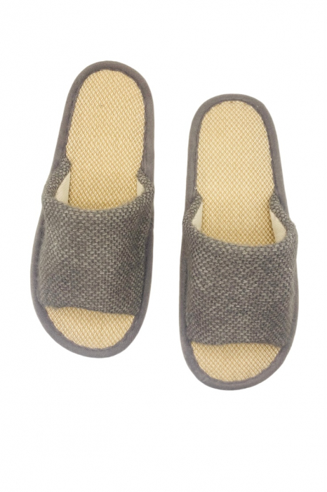 Papuci de casa decupati pentru barbati, TECOS, marime 40-41, talpa foarte comoda, 27 centimetri [2]