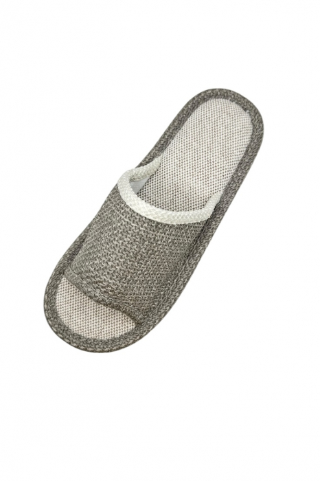 Papuci de casa decupati pentru barbati, Tecos®, marime 40-41, maro, talpa foarte comoda, 27 centimetri [4]