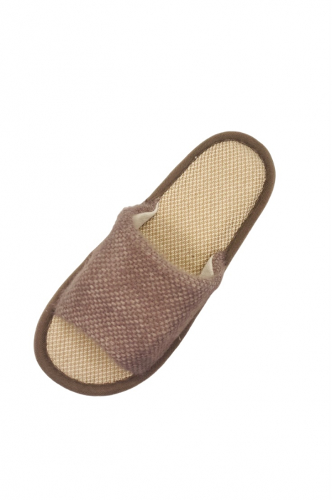 Papuci de casa decupati pentru barbati, TECOS, marime 40-41, talpa foarte comoda, 27 centimetri [5]
