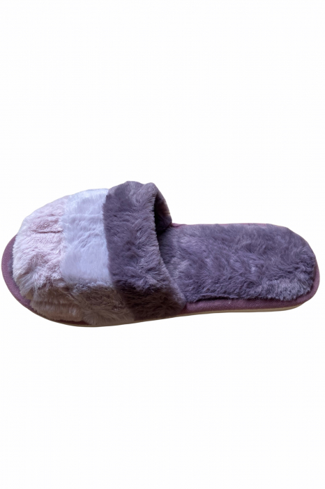 Papuci de casa decupati pentru dama, mov, marime 38-39, 25.5 centimetri [2]