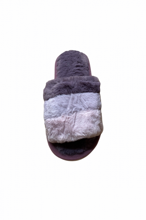 Papuci de casa decupati pentru dama, mov, marime 38-39, 25.5 centimetri [4]