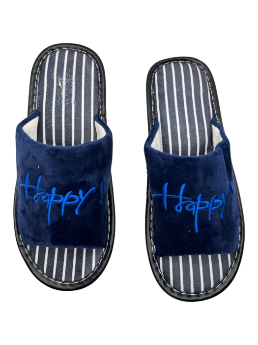 Papuci de casă decupați unisex Tecos® albastru cu talpă respirabilă și antiderapantă – mărimi 36-45 [6]
