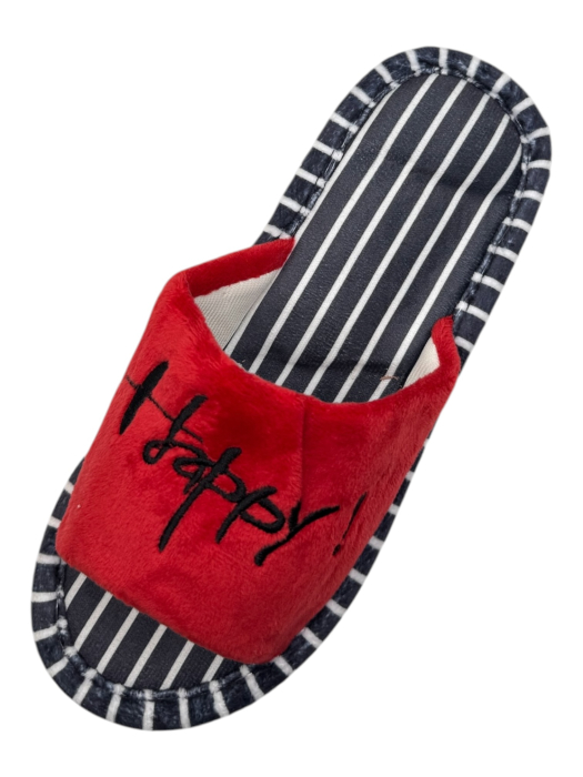 Papuci de casă decupați unisex Tecos® roșu cu talpă respirabilă și antiderapantă – mărimi 36-45 [4]