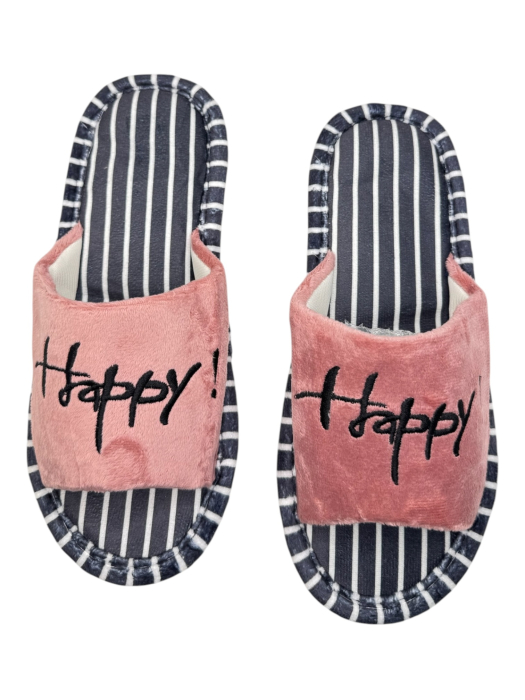 Papuci de casă decupați unisex Tecos® roz cu talpă respirabilă și antiderapantă – mărimi 36-45 [4]