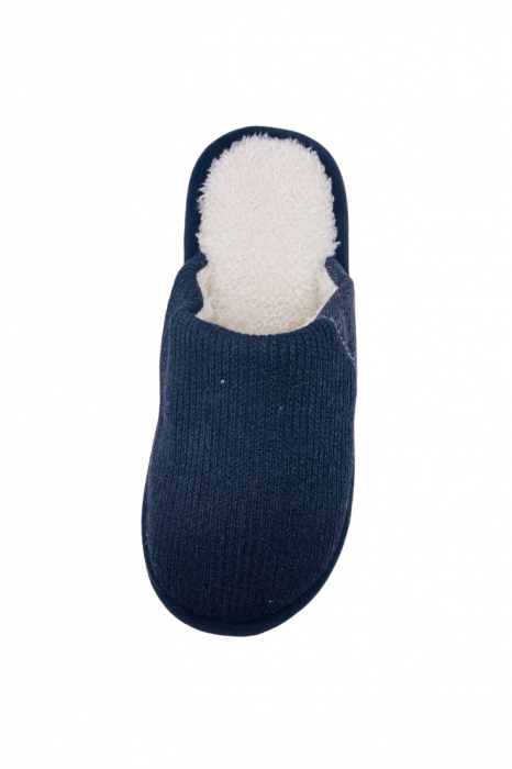 Papuci de casa imblaniti pentru adulti, TECOS, marime 40-41, negru, foarte caldurosi, 27 centimetri [4]