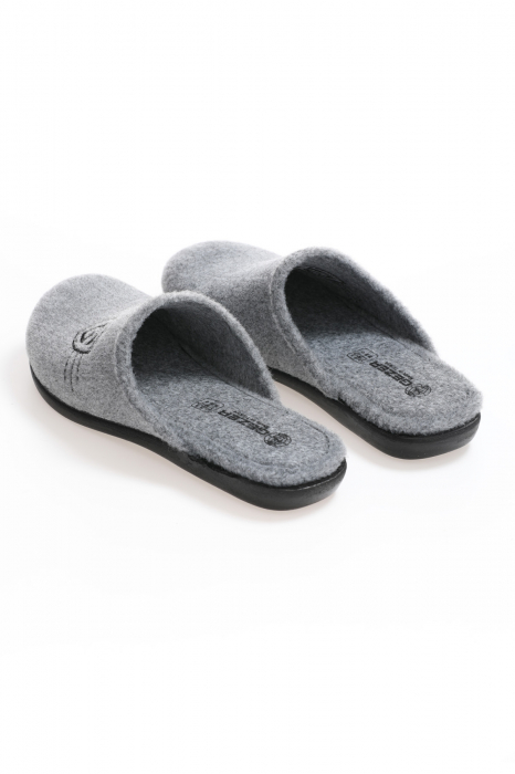 Papuci de casa pentru bărbați, gri, mărime 40, branț detașabil, 26 centimetri [4]