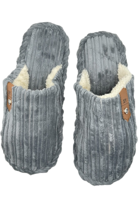 Papuci de casă pentru bărbați Tecos Gri – Îmblăniți și comozi [4]