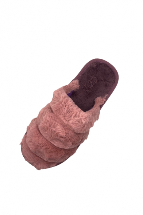 Papuci de casa pentru dama, gri, marime 36-37, 25 centimetri, imblaniti [8]
