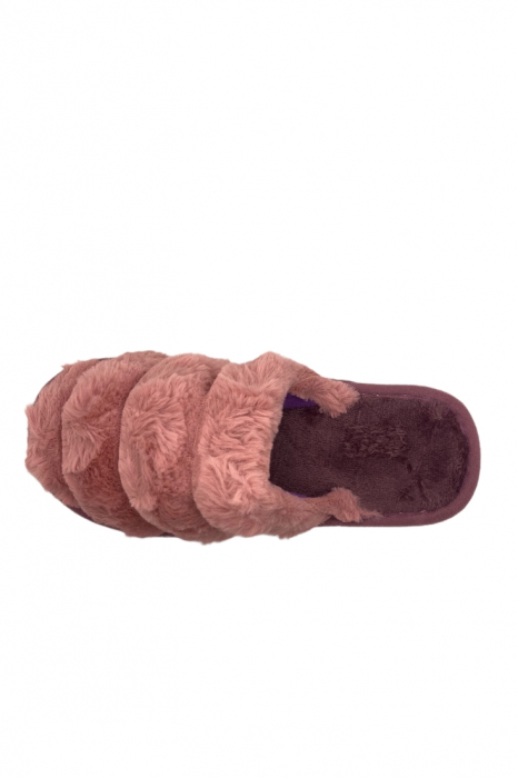 Papuci de casa pentru dama, gri, marime 36-37, 25 centimetri, imblaniti [9]