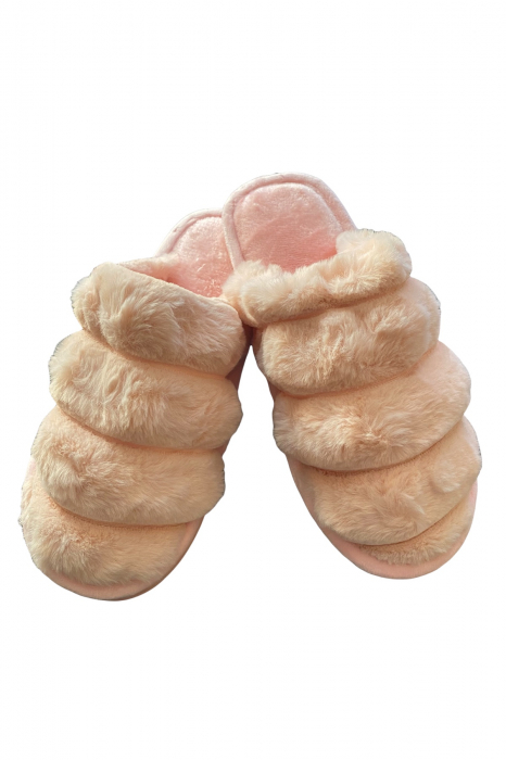Papuci de casa pentru dama, gri, marime 36-37, 25 centimetri, imblaniti [15]