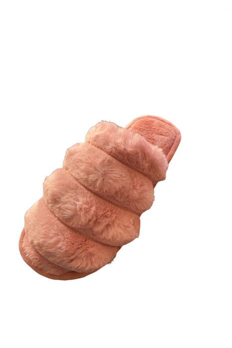 Papuci de casa pentru dama, gri, marime 36-37, 25 centimetri, imblaniti [17]