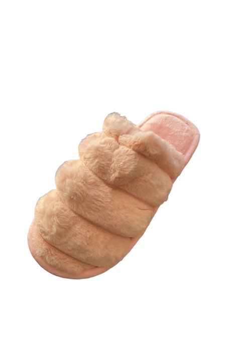 Papuci de casa pentru dama, gri, marime 36-37, 25 centimetri, imblaniti [12]