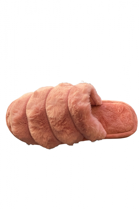 Papuci de casa pentru dama, gri, marime 36-37, 25 centimetri, imblaniti [16]
