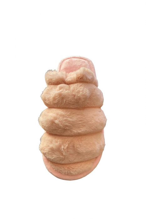 Papuci de casa pentru dama, gri, marime 36-37, 25 centimetri, imblaniti [13]