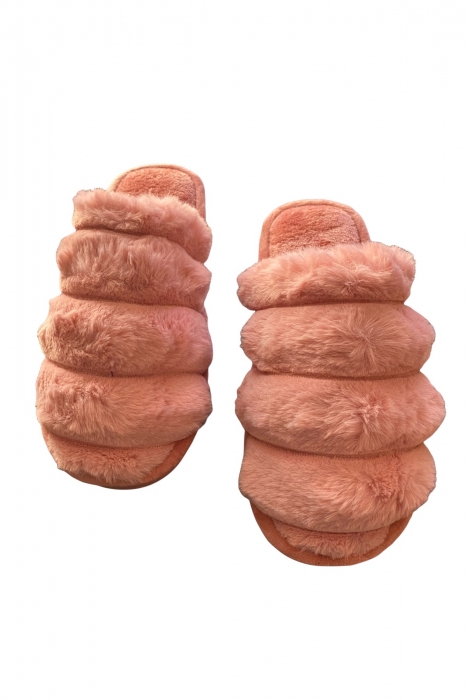 Papuci de casa pentru dama, gri, marime 36-37, 25 centimetri, imblaniti [19]