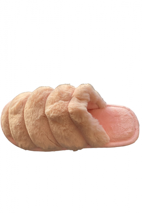 Papuci de casa pentru dama, gri, marime 36-37, 25 centimetri, imblaniti [11]