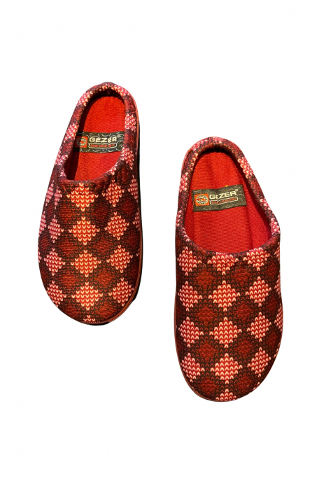 Papuci de casa pentru dama, rosii, marime 38 [3]