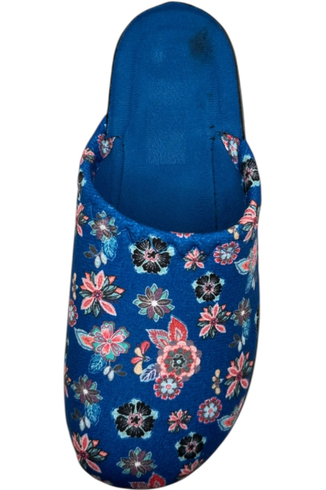 Papuci de casă damă Tecos albastru floral – confort și stil [4]